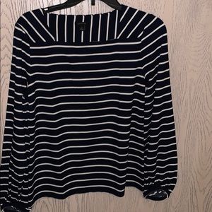 Striped Square Neck Top